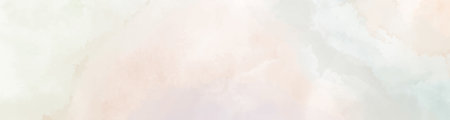 Abstract horizontal background designed with soft tone watercolor stains, Vector illustrationのイラスト素材