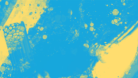 Abstract Blue Yellow paint Ukraine style Background. Ukrainian color Design banner element. Vector illustrationのイラスト素材