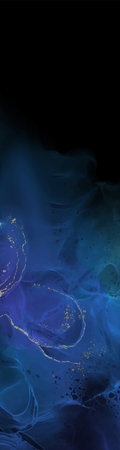 Elegant banner template design with color paint brush elements. Abstract decoration. Vector...