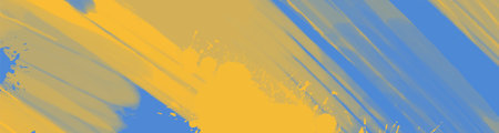 Abstract Blue Yellow paint Ukraine style Background. Ukrainian color Design banner element. Vector illustrationのイラスト素材