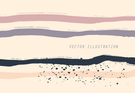 Abstract trendy universal artistic banner template . Design for cover, invitation, banner, placard, brochure, poster, card, flyer and other Vector illustrationのイラスト素材