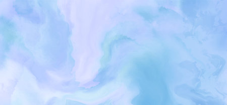 Elegant banner template design with blue paint brush elements. Abstract decoration. Vector illustration.のイラスト素材