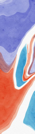 abstract blue red color background painting design. vector illustration