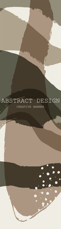 Abstract trendy universal artistic banner template . Design for cover, invitation, banner, placard, brochure, poster, card, flyer and other Vector illustrationのイラスト素材
