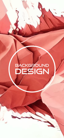 Paper art red crumpled paper abstract for concept design. Abstract vector pattern. Blank texture. Old vintage paper background. Vector grunge texture. Abstract art background.のイラスト素材