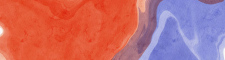abstract blue red color background painting design. vector illustrationのイラスト素材