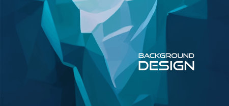 Blu ice triangle abstract in origami style on light background. Modern background design. Vector abstract graphic design banner pattern background template. Low poly style design.のイラスト素材