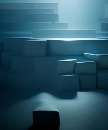 Abstract background modern futuristic graphic. Blue light background. Vector abstract 3d design, bright poster, banner blue background. Abstract vector illustration.のイラスト素材