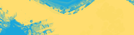Abstract Blue Yellow paint Ukraine style Background. Ukrainian color Design banner element. Vector illustrationのイラスト素材