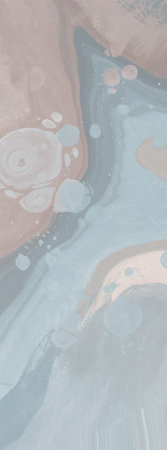 Elegant banner template design with color paint brush elements. Abstract decoration. Vector...