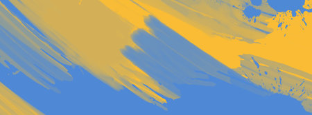 Abstract Blue Yellow paint Ukraine style Background. Ukrainian color Design banner element. Vector illustrationのイラスト素材