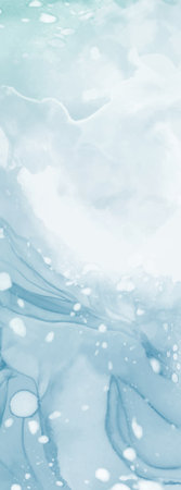 Elegant banner template design with color paint brush elements. Abstract decoration. Vector illustration.のイラスト素材