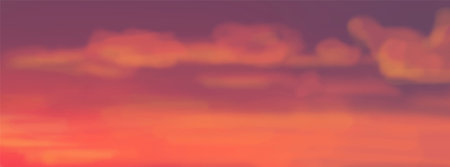 Landscape background. Abstract art template with paint elements. Sunrise Sunset background abstract banner design in nature style. Vector illustration.のイラスト素材