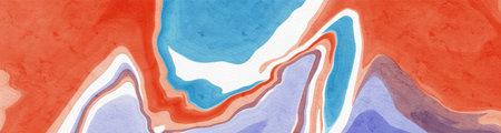 abstract blue red color background painting design. vector illustration