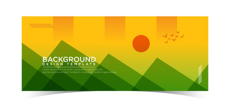 Abstract background vector artistic scenery banner designのイラスト素材