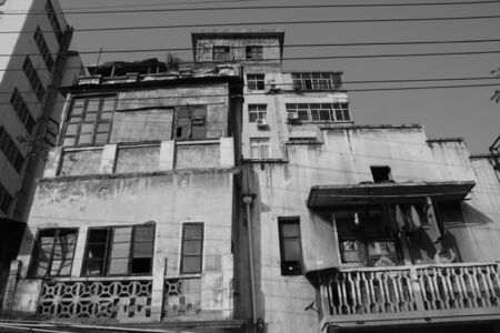 Lev Jilu a dilapidated old houseのeditorial素材