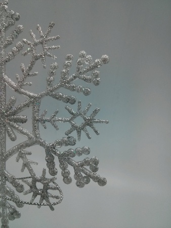 snow shape decoration for christmasの素材