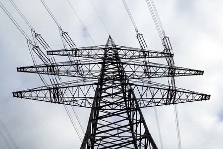 Electricity pylonの写真素材