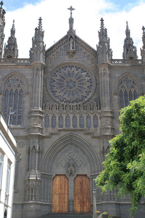 cathedral in Arucas (Gran Canaria)の写真素材