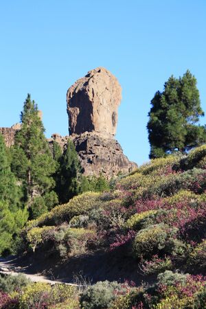 Roque Nublo,Gran Canaria,Spainの写真素材