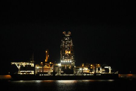 Oil Platform, Gran Canaria, Spainの写真素材