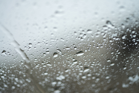 Drops of rain on glassの写真素材