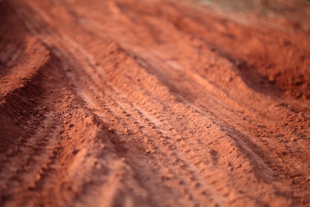 Red Soil Texture Backgroundの写真素材