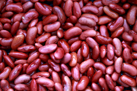 Red bean close up texture background