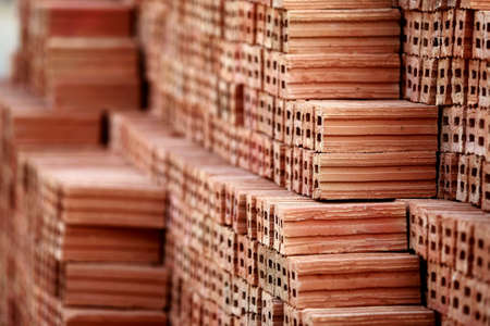 Wall brick , stone wall , brickmaterial for built a buildingの写真素材