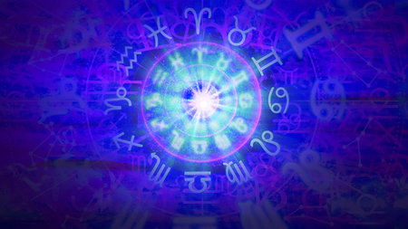 Astrology Horoscope Pattern Texture Background , Graphic Designの写真素材