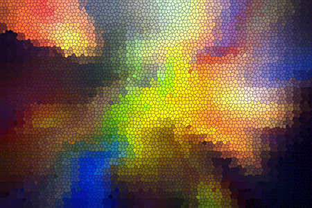 Colorful Mosaic Abstract Texture Background , Pattern Backdrop of Gradient Wallpaperの写真素材