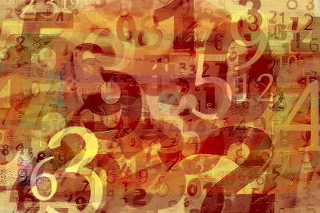Number Text pattern texture background wallpaperの写真素材