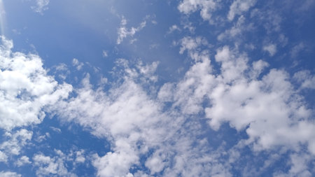 Clouds on the blue sky nature with space background wallpaper