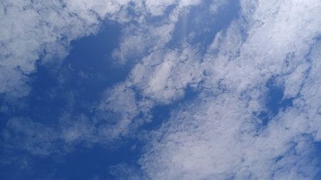 Clouds on the blue sky nature with space background wallpaper
