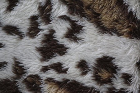 Texture of artificial fur, close-up. Animal fur background.