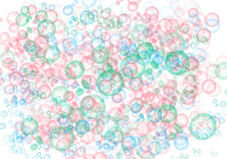 colorful  bubbles for backgroundの写真素材