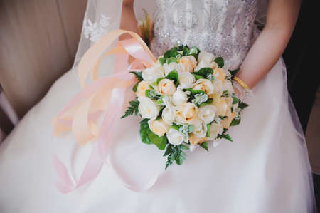 Bridal bouquet closeupの写真素材