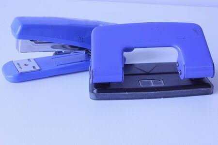 The punch paper with staples の写真素材