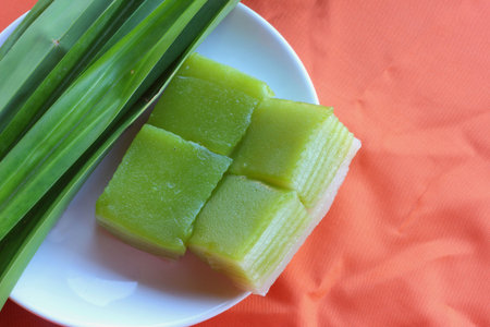 Thailand dessert and snack green の写真素材