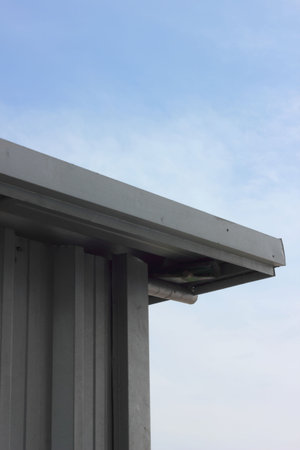 Small storage room with a canopy 