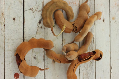 Ripe tamarind の写真素材