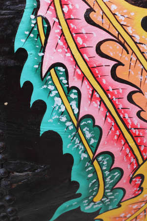 Sculpture - dragons - patterned の写真素材