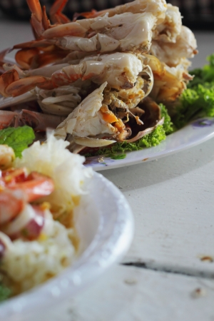 Crab burnの写真素材