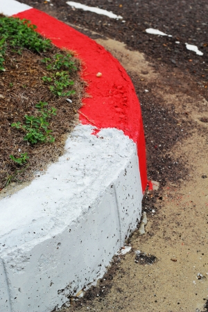 Sidewalk curb.の写真素材
