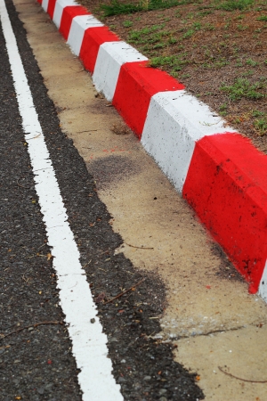 Sidewalk curb.の写真素材