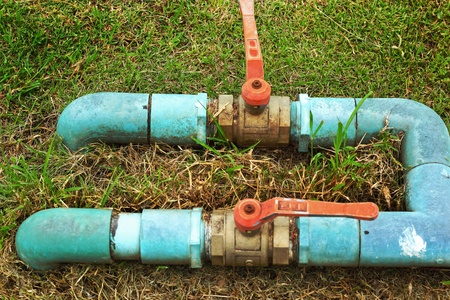 Pipe pvc - rotating valve.の写真素材