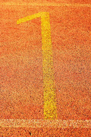 Running track for in the stadium