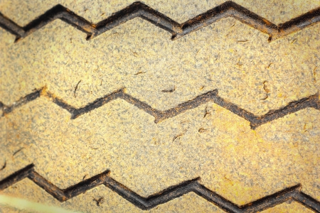 car tire stain with mud - backgroundの写真素材