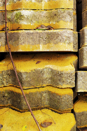 Gray brick for construction background textureの写真素材