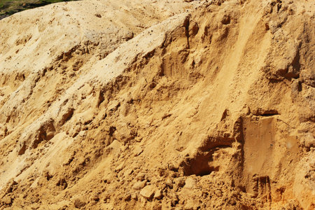 Pile of sand for construction.